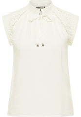 B-WARE DREIMASTER VINTAGE DAMEN BLUSE Gr.XL Farbe Wollweiss