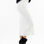 B-WARE IZIA DAMEN STRICKROCK Gr.M/L FARBE WEISS