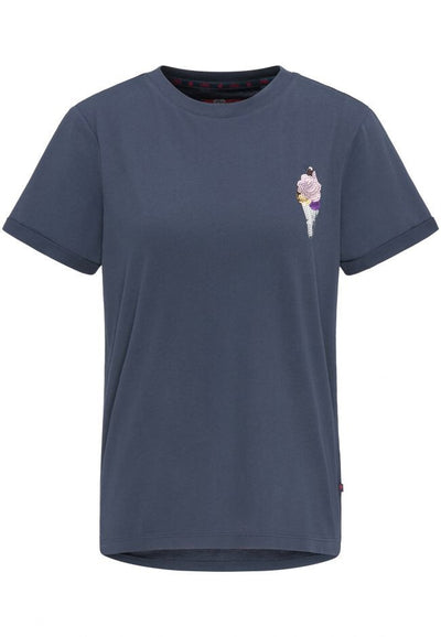 B-WARE MYMO DAMEN T-SHIRT GR.M FARBE MARINE