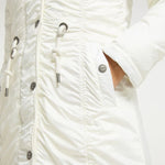 B-WARE DREIMASTER KLASSIK DAMEN PARKA GR.S FARBE WOLLWEISS