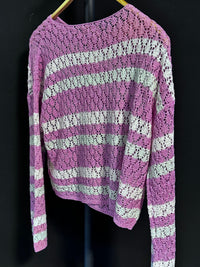 B-WARE MYMO DAMEN PULLOVER GR.M/L FARBE HELLPINK Getreift