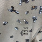 B-WARE FAINA DAMEN STRICKPULLOVER Gr. M/L Farbe Wollweiss Silber