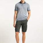 B-WARE PETROL INDUSTRIES HERREN POLOSHIRT GR.L FARBE WOLF GREY