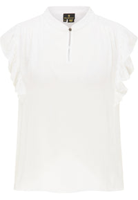 B-WARE DREIMASTER KLASSIK DAMEN BLUSE Gr.M Farbe Wollweiss