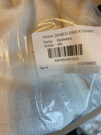B-WARE FAINA DAMEN SWEATSHIRT Gr. M/L Farbe Wollweiss