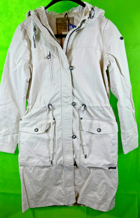 B-WARE DREIMASTER VINTAGE DAMEN PARKA Gr. XS Farbe Creme
