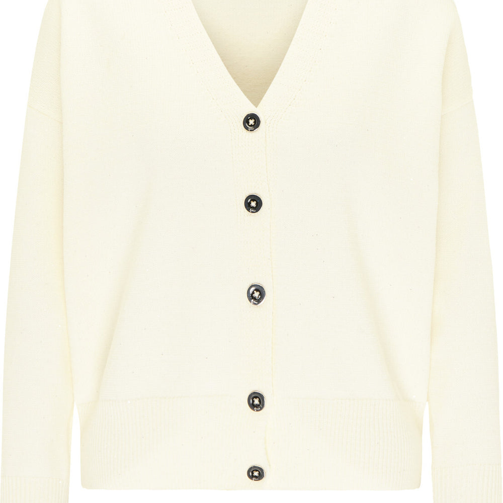 B-WARE FAINA DAMEN STRICKJACKE Gr. XS/S FARBE WOLLWEISS