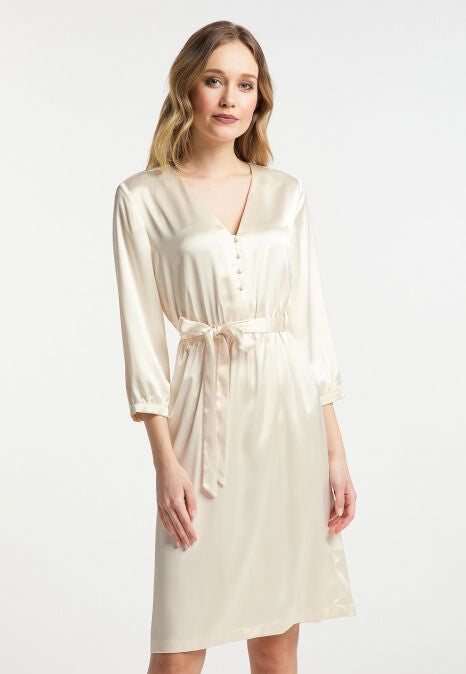 B-WARE DREIMASTER KLASSIK DAMEN SOMMERKLEID GR.M FARBE CHAMPAGNER