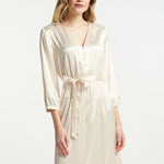 B-WARE DREIMASTER KLASSIK DAMEN SOMMERKLEID GR.M FARBE CHAMPAGNER