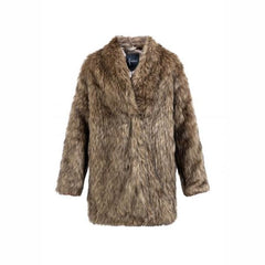 B-WARE FAINA DAMEN MANTEL GR.XS FARBE BRAUN