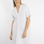 B-WARE DREIMASTER KLASSIK DAMEN KLEID Gr.XL FARBE WEISS