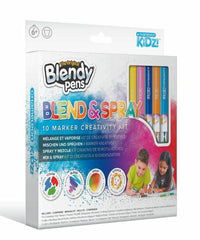 Blendy Pens Blend & Spray 10 Marker Creativity Kit Triton Trinton-X Blendy Pe...