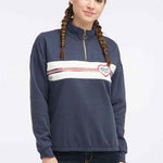 B-WARE MYMO DAMEN SWEATSHIRT Gr.L FARBE DUNKELBLAU