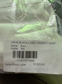 B-WARE USHA BLACK LABEL DAMEN T-SHIRT Gr. XXL Farbe ECRU