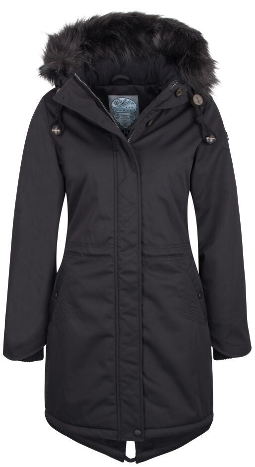 B-WARE DREIMASTER DAMEN PARKA GR.L FARBE SCHWARZ