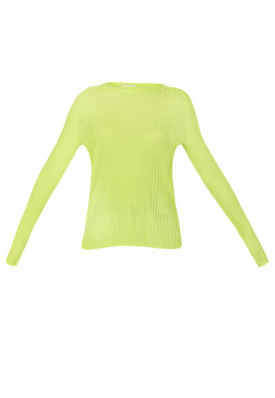 B-WARE MYMO DAMEN PULLOVER Gr.M/L Farbe Neon Grün