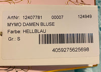 B-WARE MYMO DAMEN BLUSE Gr.S Farbe Hellblau
