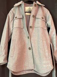 B-WARE DreiMaster Vintage Damen Übergangsjacke Gr. S Farbe Grau Melange